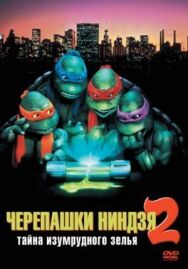 Постер к фильму Черепашки-ниндзя 2: Тайна изумрудного зелья смотреть онлайн на HD Rezka