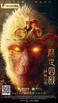 Постер к фильму Возвращение Сунь Укуна смотреть онлайн на HD Rezka
